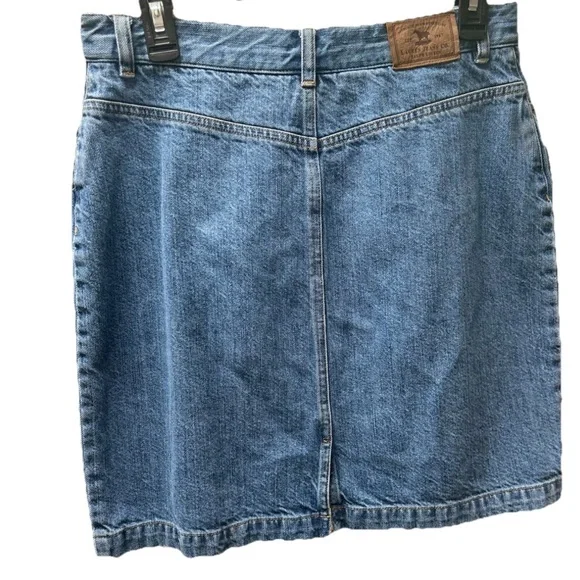 VTG Lauren Ralph Lauren Jeans Co Denim Skirt 8P 90s EUC - Picture 4 of 8